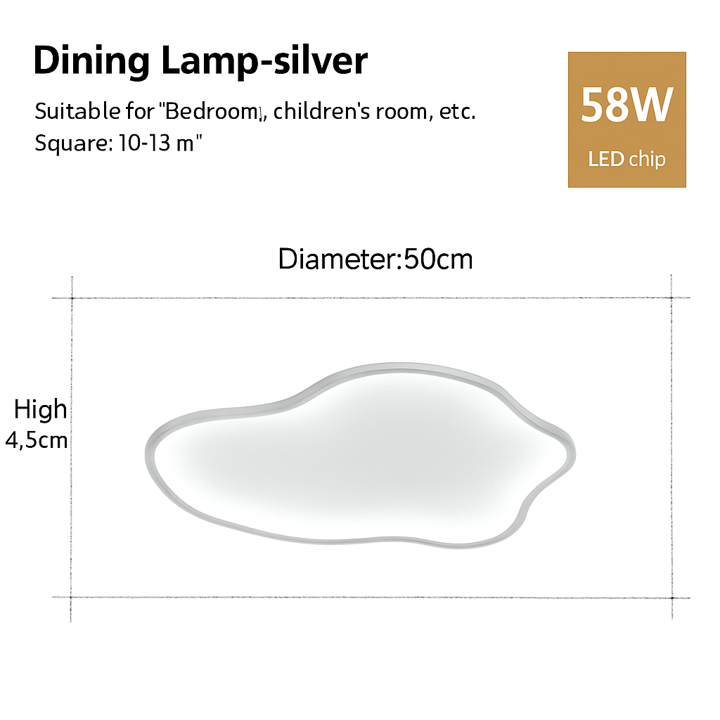 Plafonnier led nordique pour décoration intérieure moderne Samuel Détour - Lignes Épurées & Atmosphère Sereine