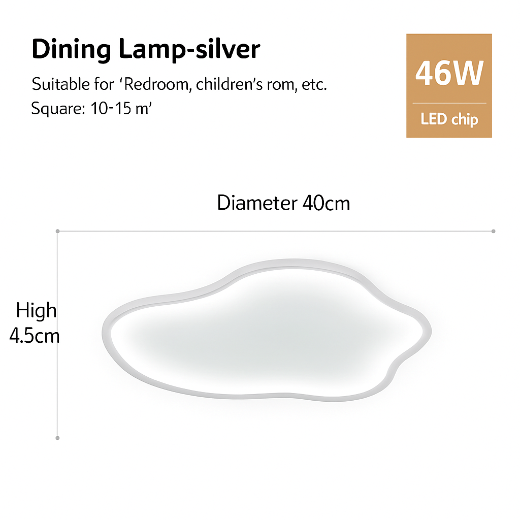 Plafonnier led nordique pour décoration intérieure moderne Samuel Détour - Lignes Épurées & Atmosphère Sereine