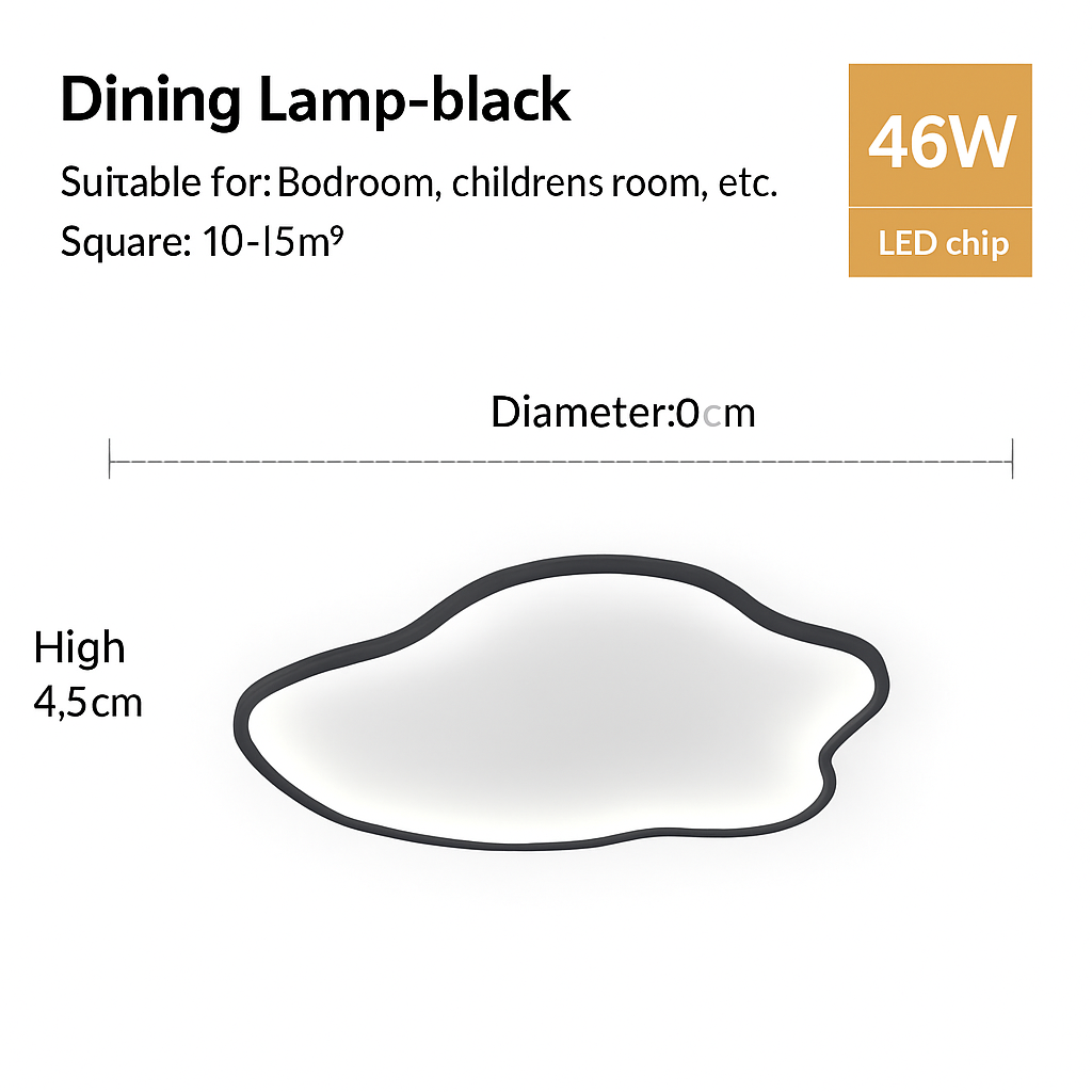 Plafonnier led nordique pour décoration intérieure moderne Samuel Détour - Lignes Épurées & Atmosphère Sereine