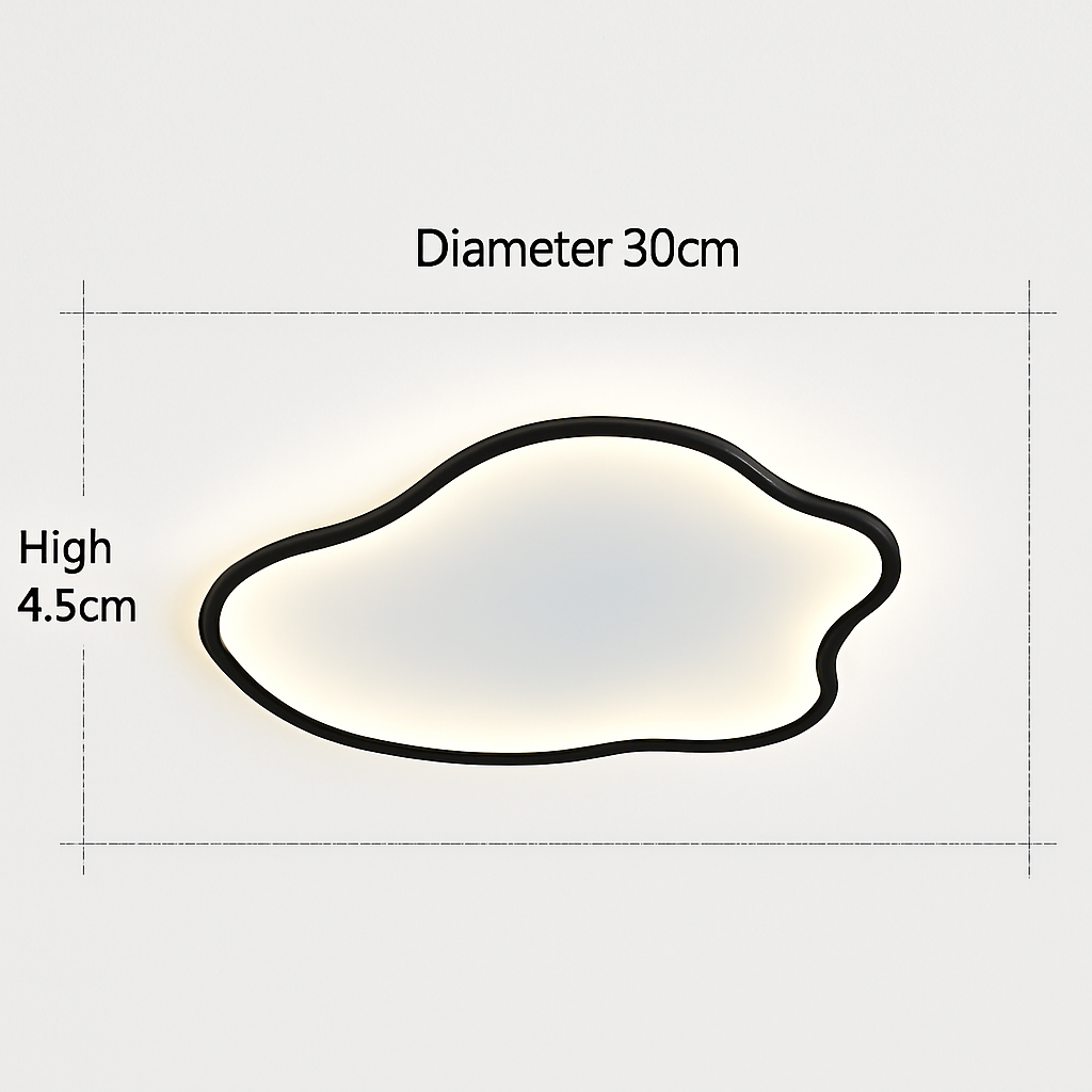 Plafonnier led nordique pour décoration intérieure moderne Samuel Détour - Lignes Épurées & Atmosphère Sereine
