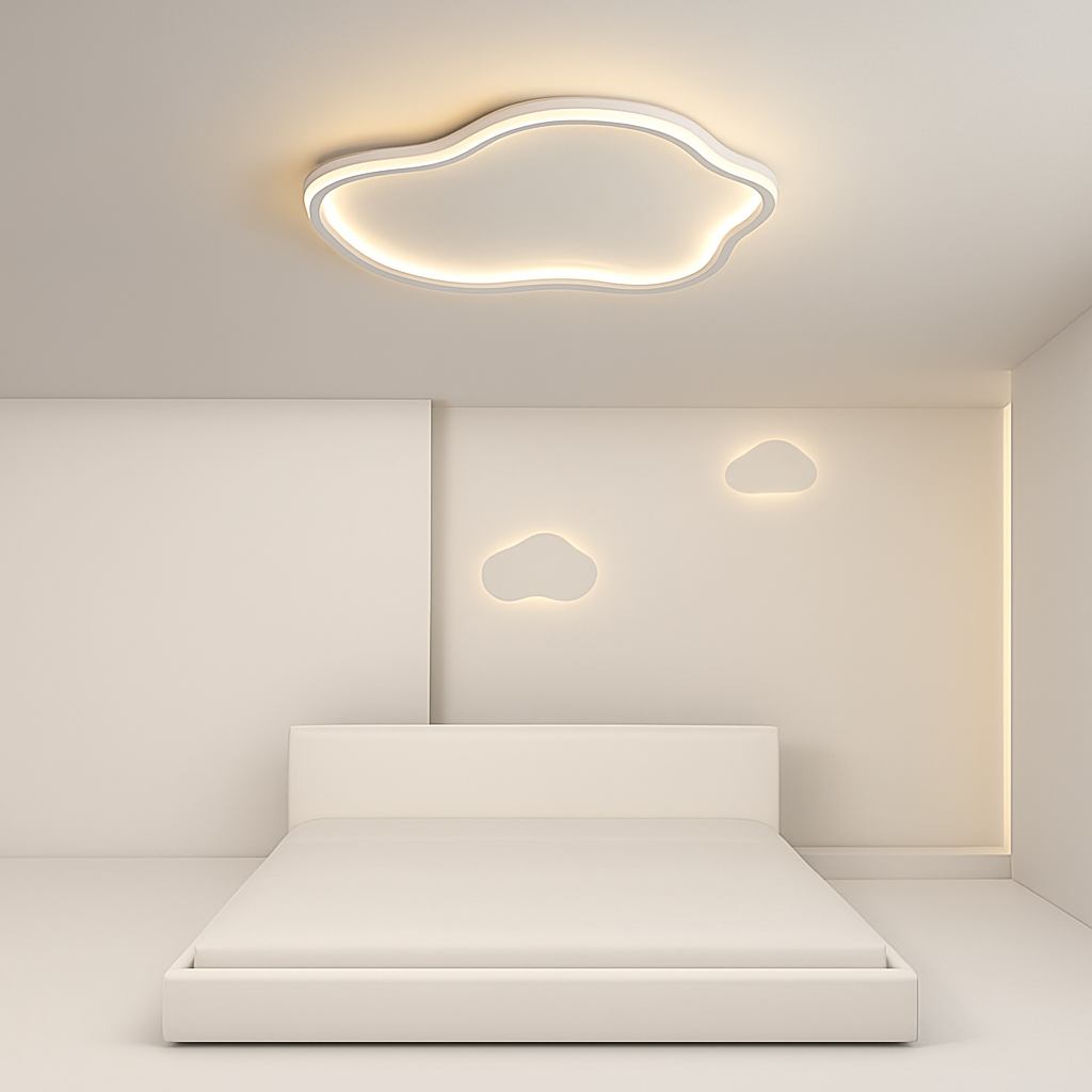 Plafonnier led nordique pour décoration intérieure moderne Samuel Détour - Lignes Épurées & Atmosphère Sereine