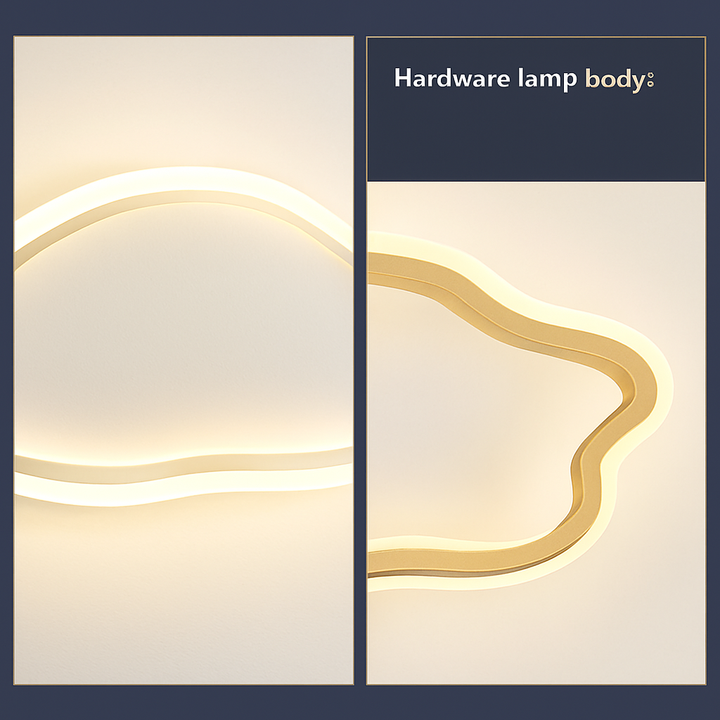 Plafonnier led nordique pour décoration intérieure moderne Samuel Détour - Lignes Épurées & Atmosphère Sereine