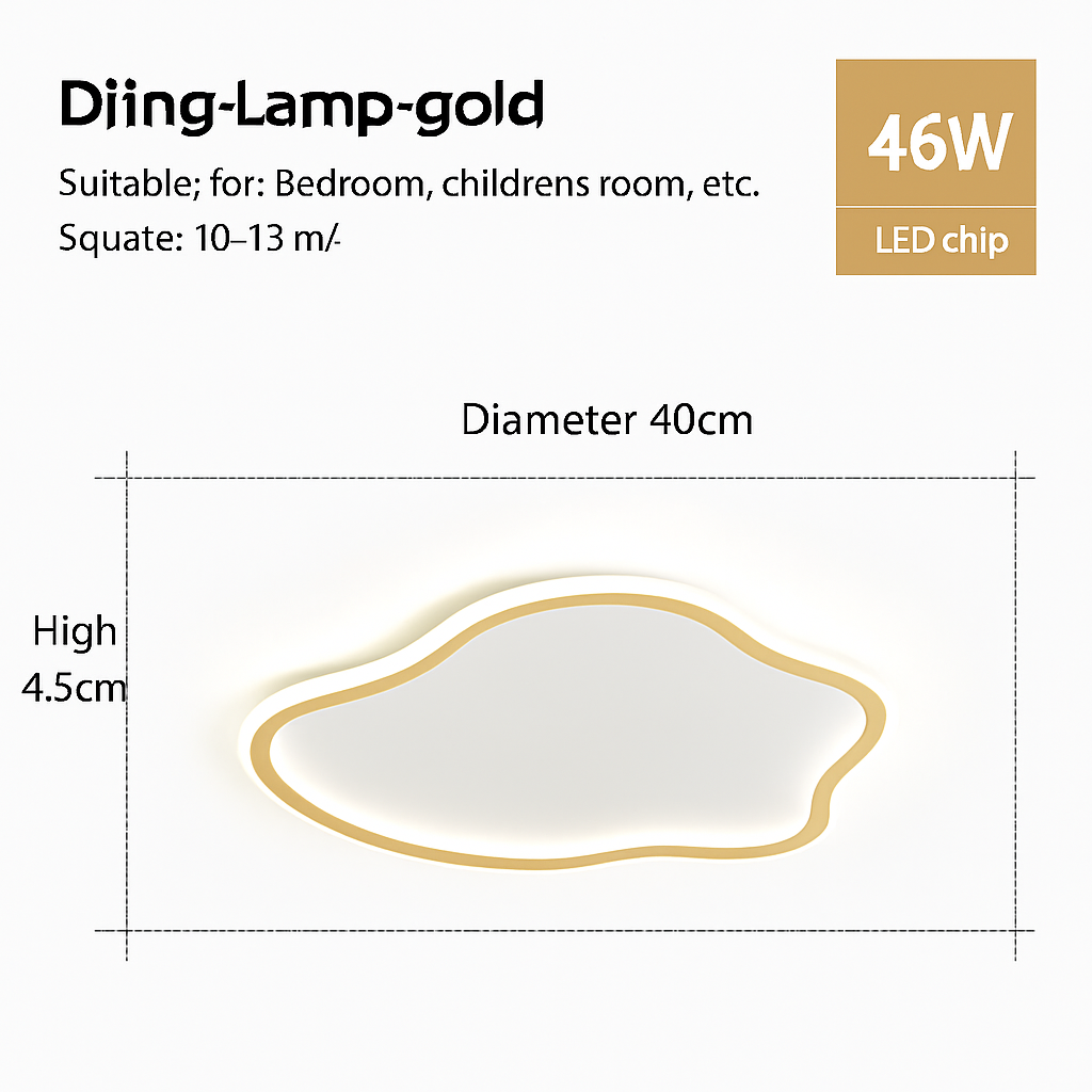 Plafonnier led nordique pour décoration intérieure moderne Samuel Détour - Lignes Épurées & Atmosphère Sereine
