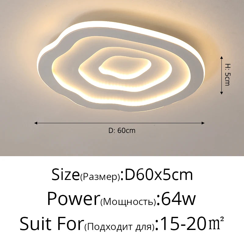 Plafonnier — LED nuage nordique simple créatif romantique chaleureux