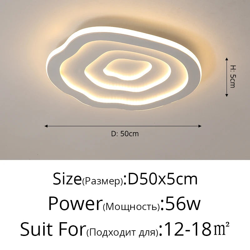 Plafonnier — LED nuage nordique simple créatif romantique chaleureux