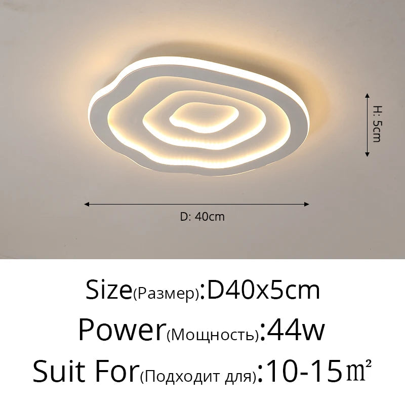 Plafonnier — LED nuage nordique simple créatif romantique chaleureux