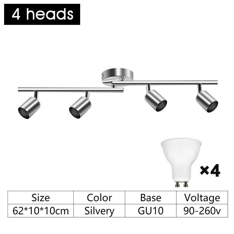 Plafonnier LED réglable multi-angle Léontine Élan en Aluminium - Simplicité & Caractère au Quotidien