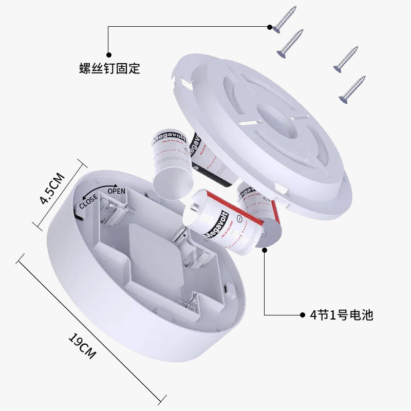 Plafonnier — LED rechargeable usb capteur mouvement intensité variable télécommande