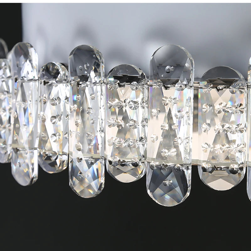 Plafonnier — LED rond moderne en cristal pour restaurant hôtel 2022