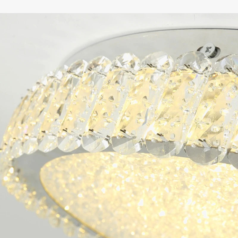 Plafonnier — LED rond moderne en cristal pour restaurant hôtel 2022
