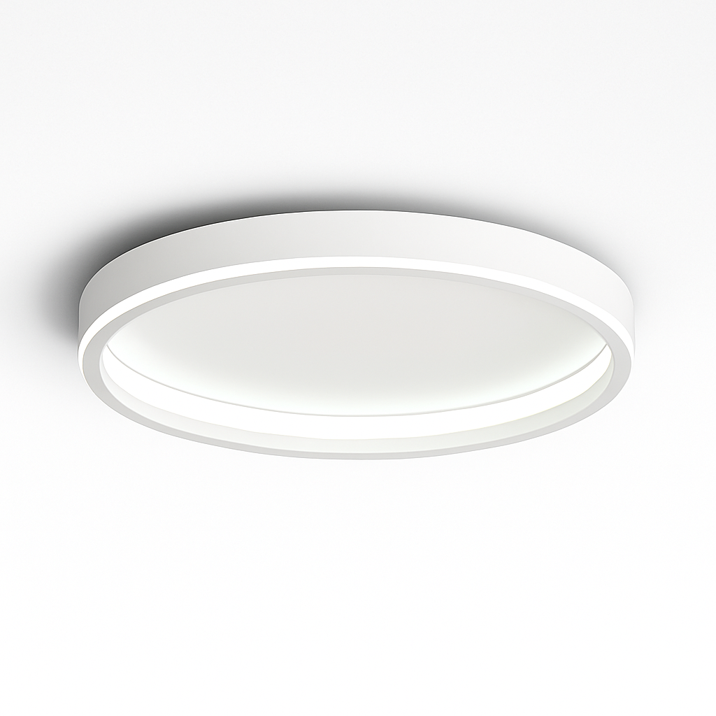 Plafonnier led rond moderne pour éclairage intérieur décoration maison Madeleine Murmure - Courbes Douces & Décor Équilibré