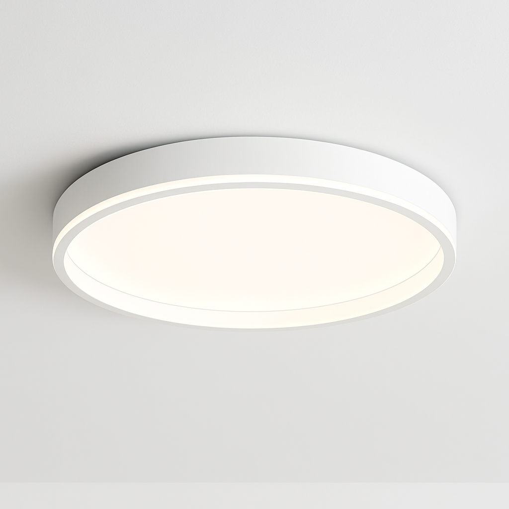 Plafonnier led rond moderne pour éclairage intérieur décoration maison Madeleine Murmure - Courbes Douces & Décor Équilibré