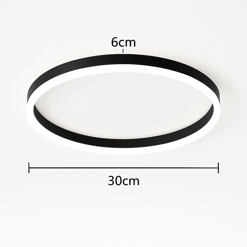 Plafonnier led rond moderne pour éclairage varié Émile Impromptu - Courbes Douces & Décor Équilibré
