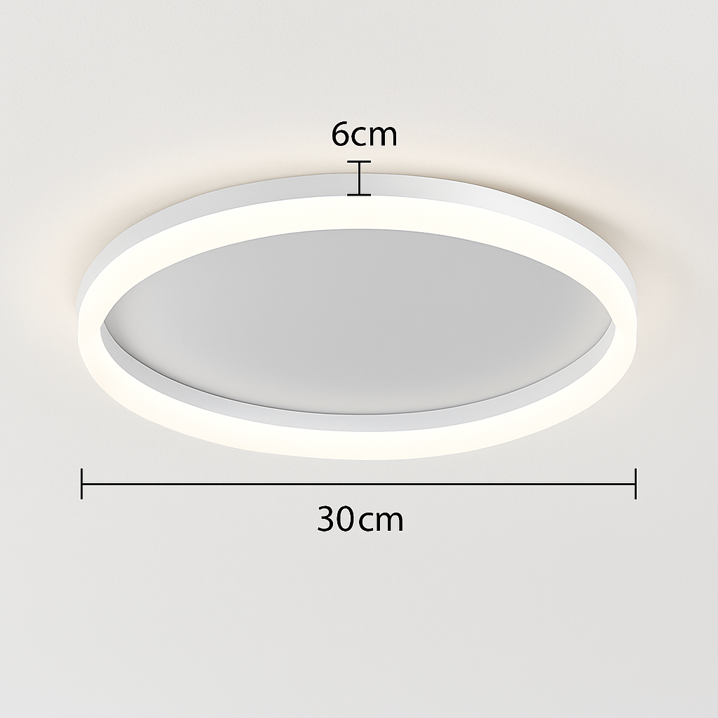 Plafonnier led rond moderne pour éclairage varié Émile Impromptu - Courbes Douces & Décor Équilibré