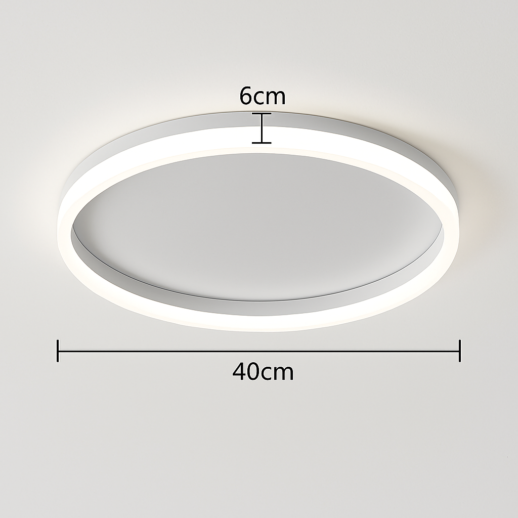 Plafonnier led rond moderne pour éclairage varié Émile Impromptu - Courbes Douces & Décor Équilibré