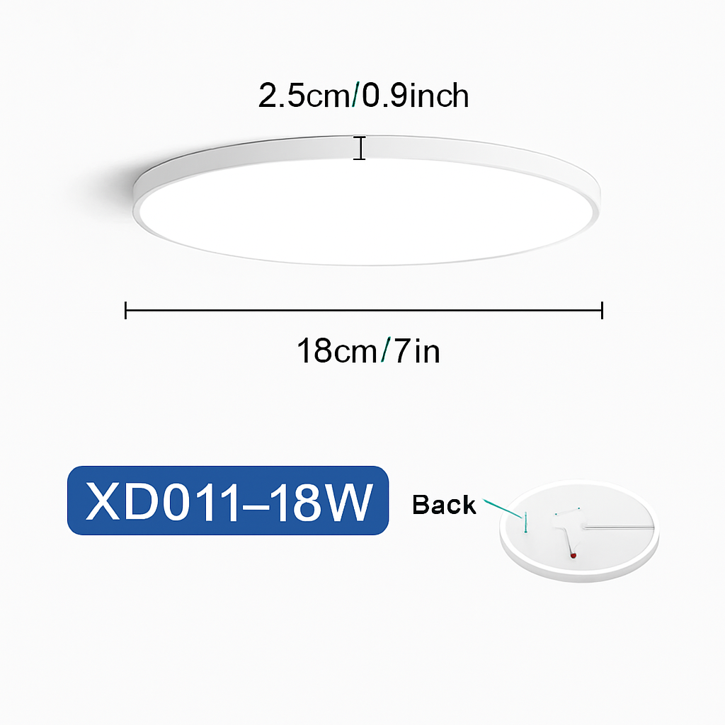 Plafonnier led rond moderne pour éclairage varié Émile Impromptu - Courbes Douces & Décor Équilibré