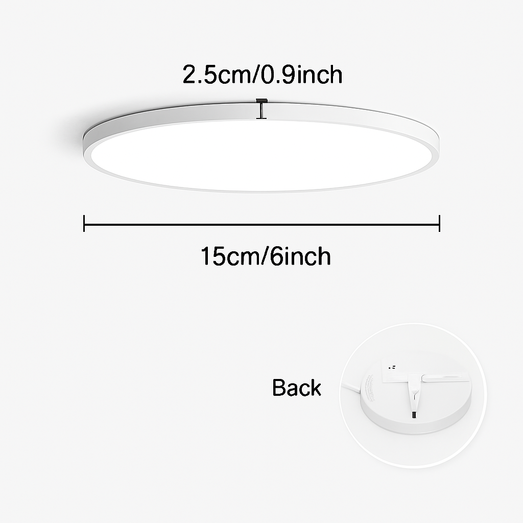 Plafonnier led rond moderne pour éclairage varié Émile Impromptu - Courbes Douces & Décor Équilibré