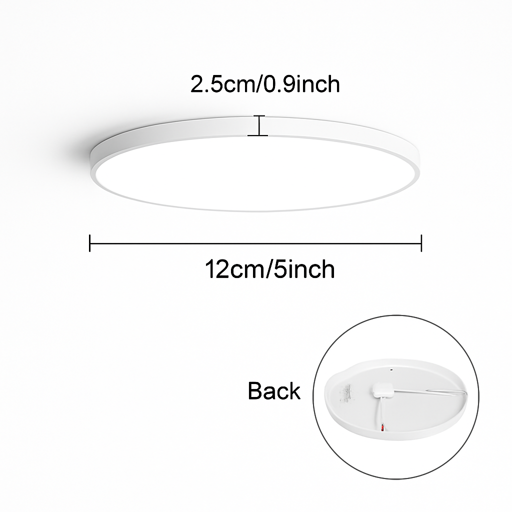 Plafonnier led rond moderne pour éclairage varié Émile Impromptu - Courbes Douces & Décor Équilibré