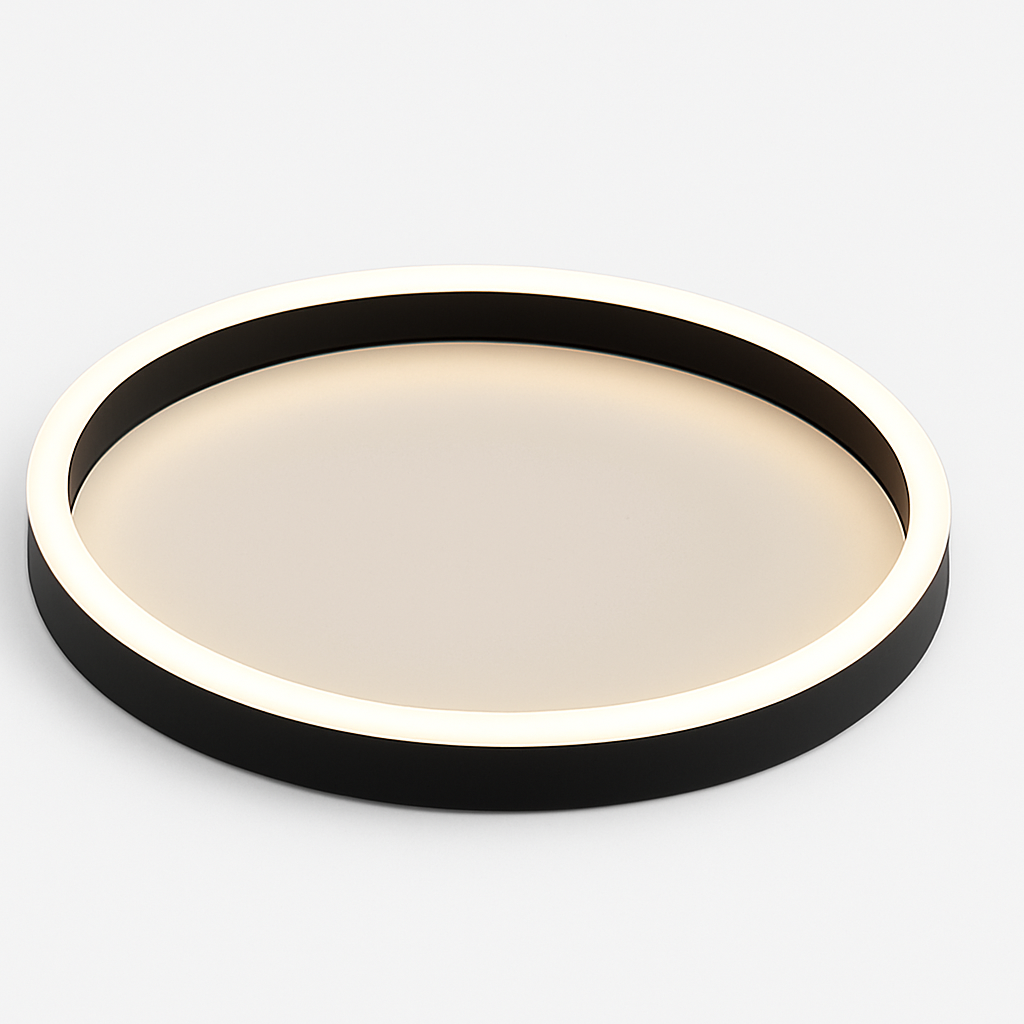 Plafonnier led rond moderne pour éclairage varié Émile Impromptu - Courbes Douces & Décor Équilibré
