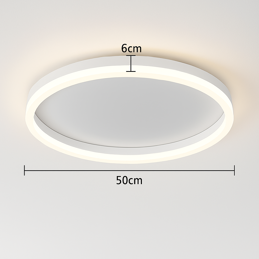 Plafonnier led rond moderne pour éclairage varié Émile Impromptu - Courbes Douces & Décor Équilibré