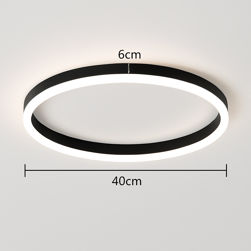 Plafonnier led rond moderne pour éclairage varié Émile Impromptu - Courbes Douces & Décor Équilibré