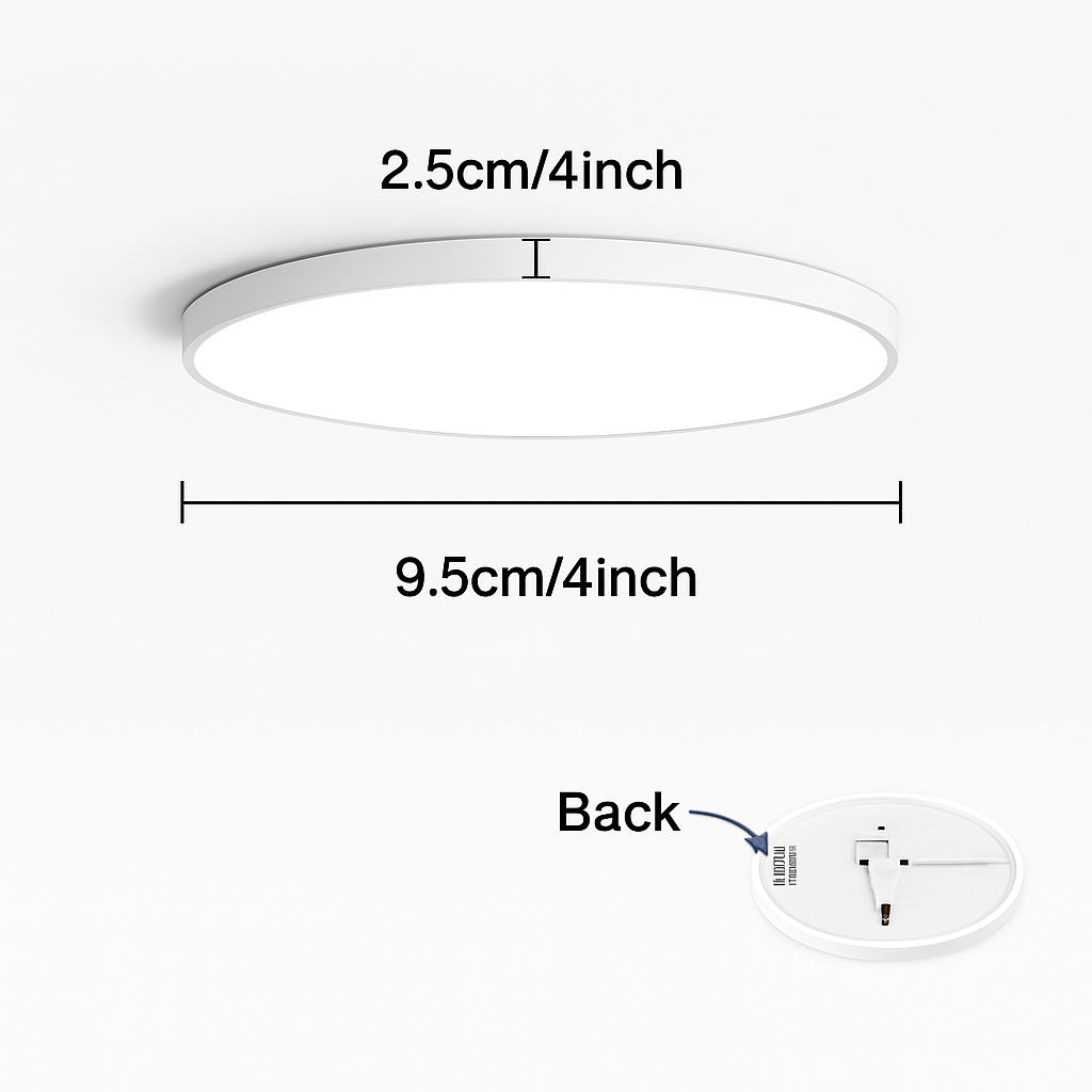 Plafonnier led rond moderne pour éclairage varié Émile Impromptu - Courbes Douces & Décor Équilibré