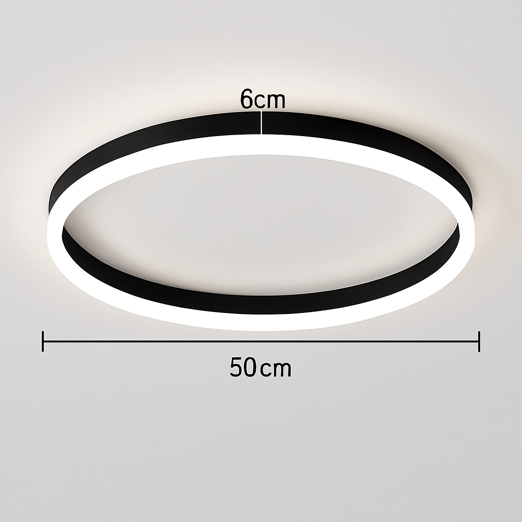 Plafonnier led rond moderne pour éclairage varié Émile Impromptu - Courbes Douces & Décor Équilibré