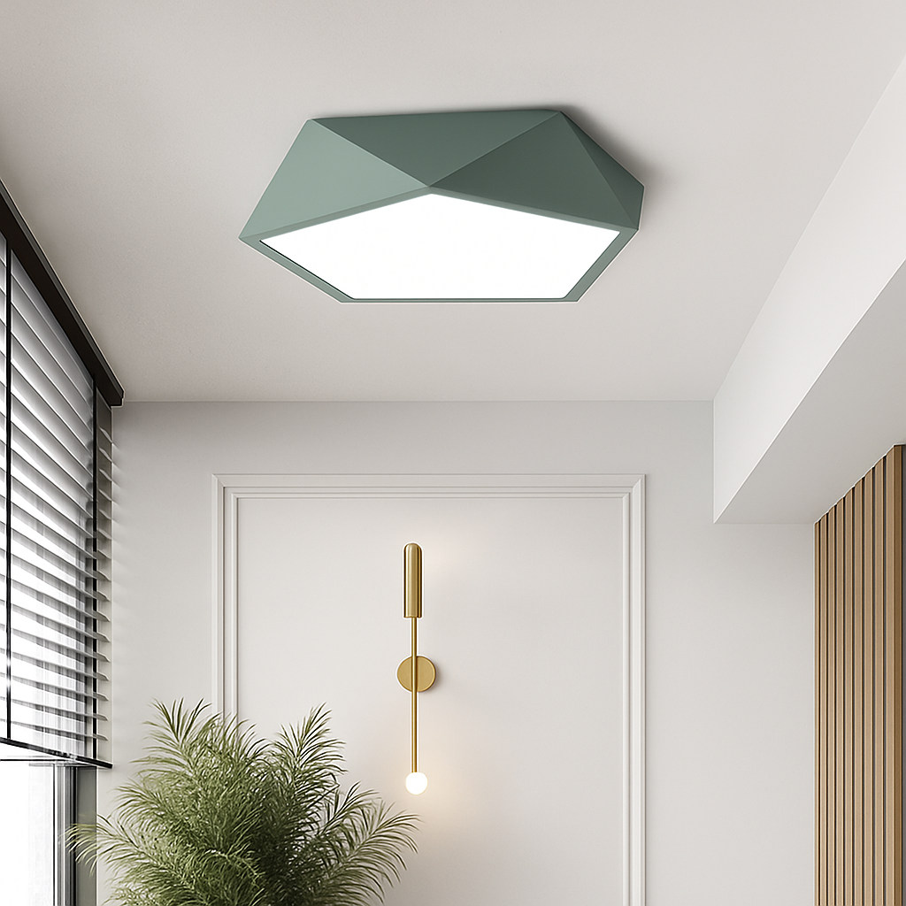 Plafonnier led rond moderne pour intérieur élégant et lumineux Manon Aube - Une Silhouette Tout en Rondeur