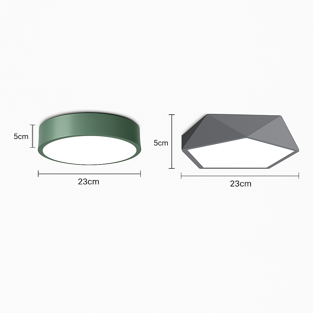 Plafonnier led rond moderne pour intérieur élégant et lumineux Manon Aube - Une Silhouette Tout en Rondeur