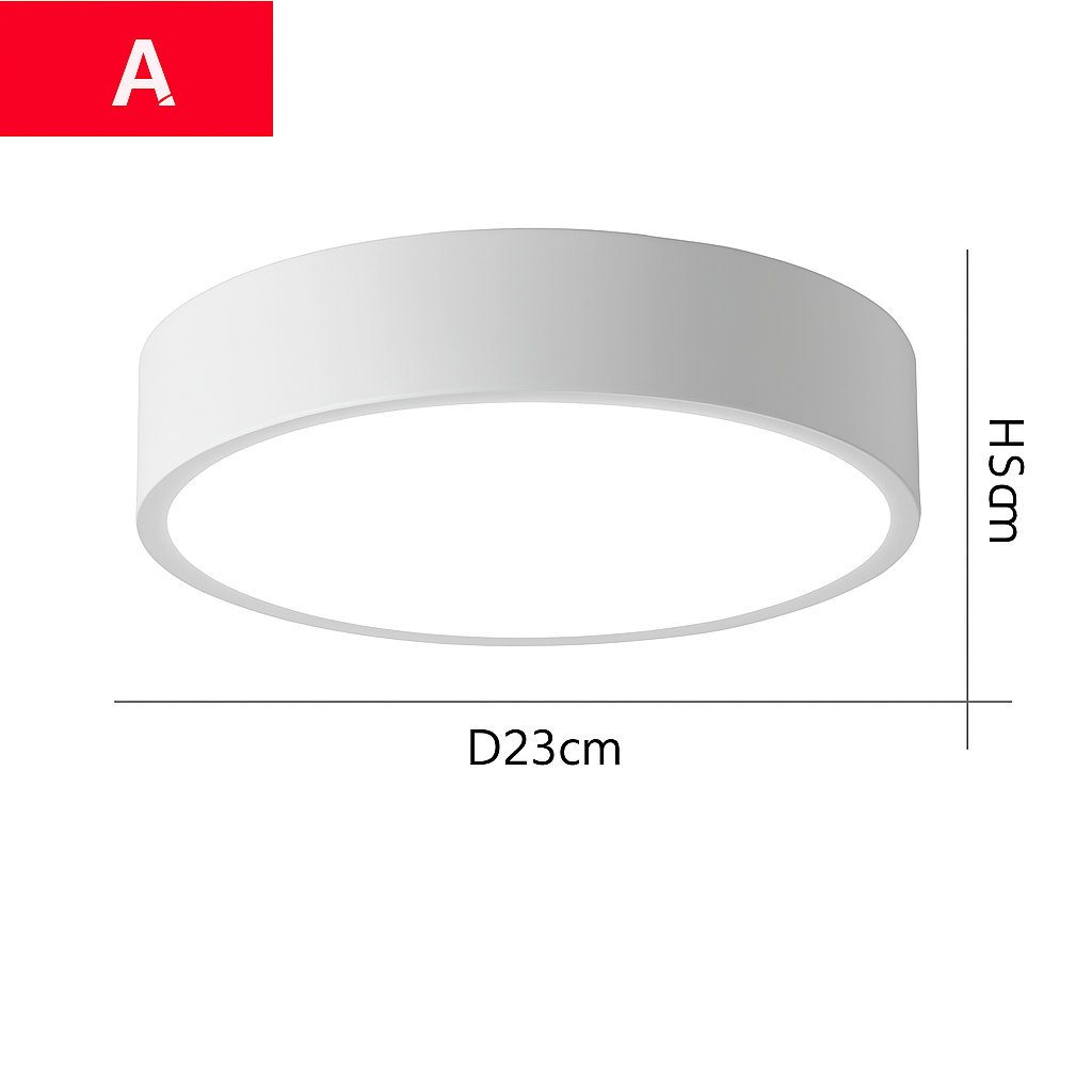 Plafonnier led rond moderne pour intérieur élégant et lumineux Manon Aube - Une Silhouette Tout en Rondeur
