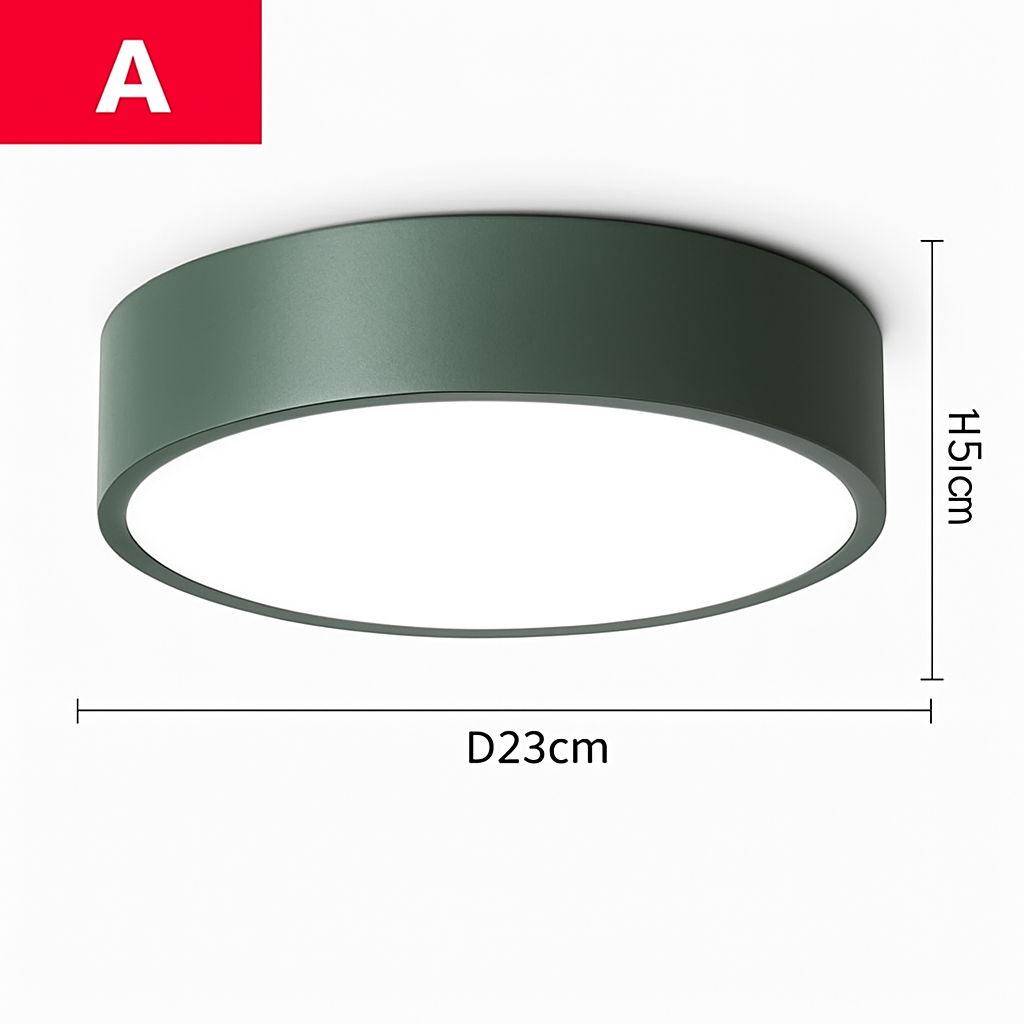 Plafonnier led rond moderne pour intérieur élégant et lumineux Manon Aube - Une Silhouette Tout en Rondeur