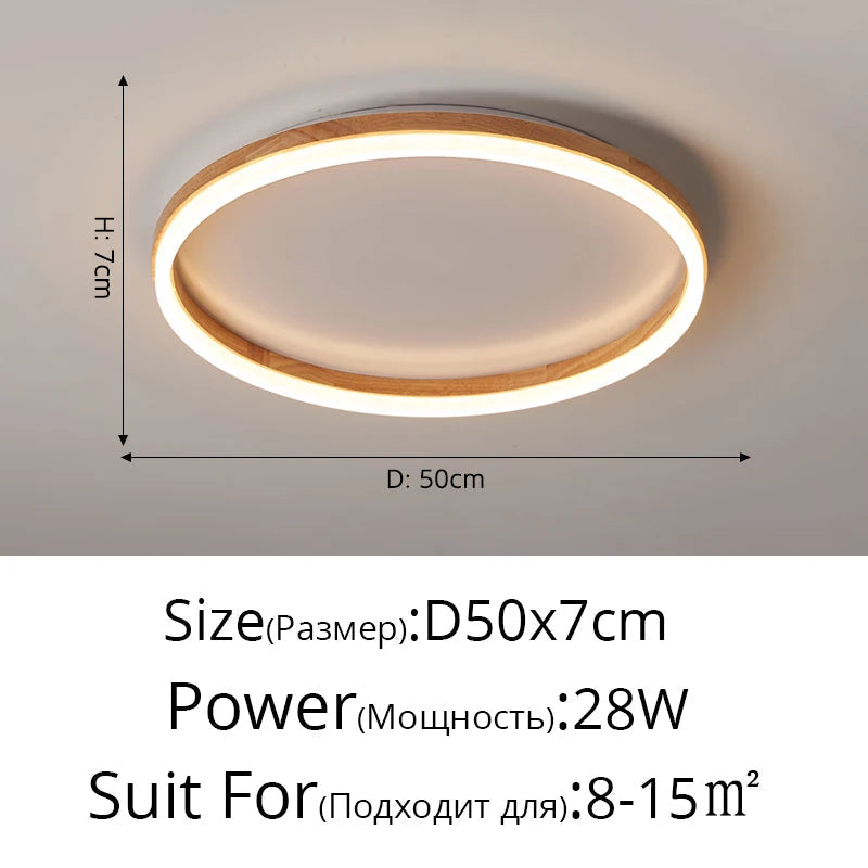Plafonnier — LED style japonais pour entrée et couloir