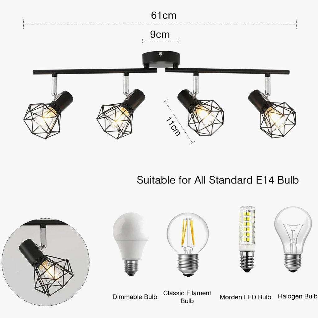 Plafonnier led style simple moderne pour éclairage intérieur Agathe Rosée - Esprit Contemporain & Décor Élégant