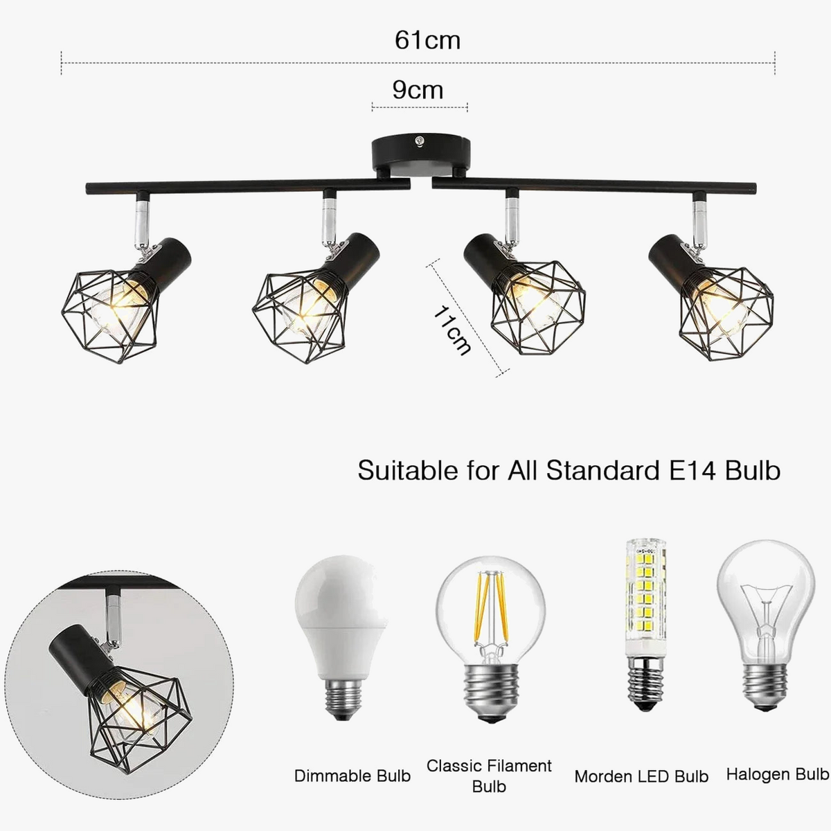 Plafonnier led style simple moderne pour éclairage intérieur Agathe Rosée - Esprit Contemporain & Décor Élégant