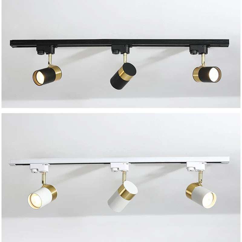 Plafonnier sur rail avec éclairage led Juliette Horizon en Aluminium - Une Présence Décorative Affirmée