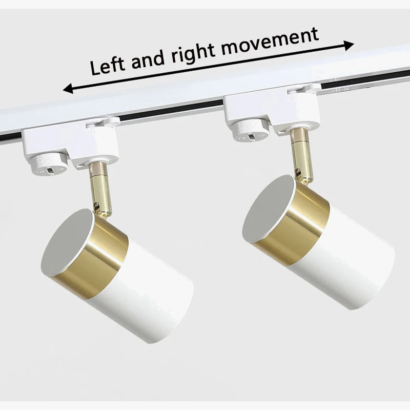 Plafonnier sur rail avec éclairage led Juliette Horizon en Aluminium - Une Présence Décorative Affirmée