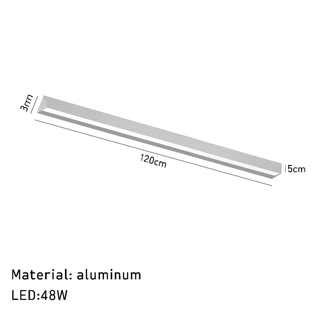 Plafonnier led suspendu design minimaliste Zéphyr Courbe - Lignes Épurées & Atmosphère Sereine