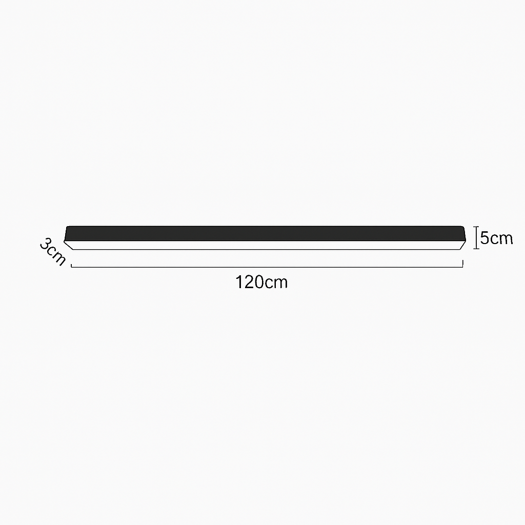 Plafonnier led suspendu design minimaliste Zéphyr Courbe - Lignes Épurées & Atmosphère Sereine