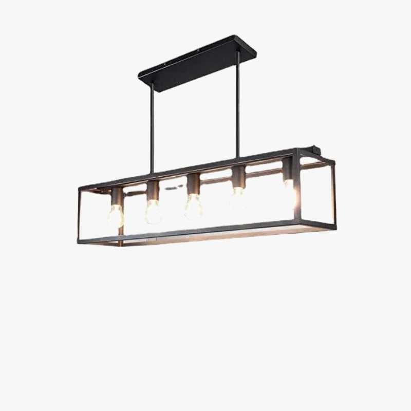 Plafonnier led suspendu style industriel rétro avec câble réglable Solène Écrin - Esprit Atelier & Présence Décorative