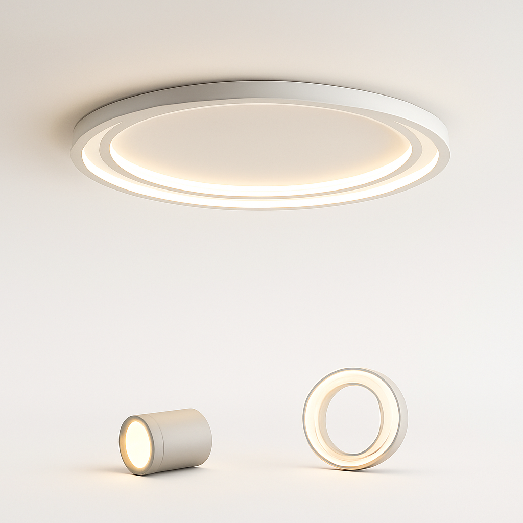 Plafonnier led ultra fin design moderne nouvelle collection Isaure Clairval - Une Note Actuelle dans le Décor