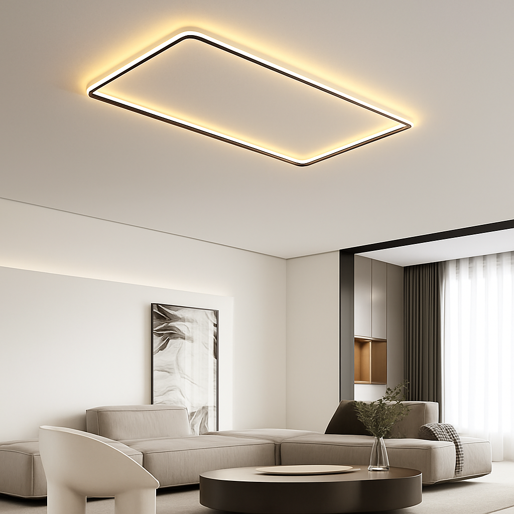 Plafonnier led ultra-mince design moderne intensité réglable luminaire décoratif Suzanne Voûte - Esprit Contemporain & Décor Élégant