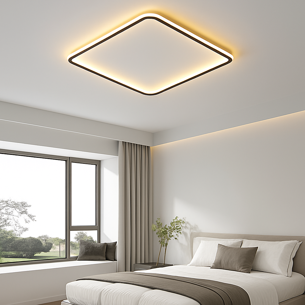 Plafonnier led ultra-mince design moderne intensité réglable luminaire décoratif Suzanne Voûte - Esprit Contemporain & Décor Élégant
