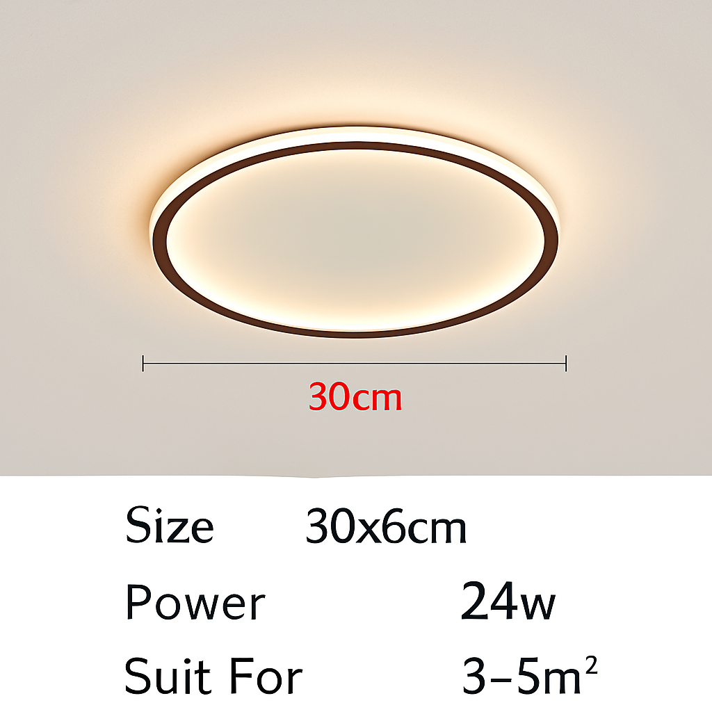Plafonnier led ultra-mince design moderne intensité réglable luminaire décoratif Suzanne Voûte - Esprit Contemporain & Décor Élégant