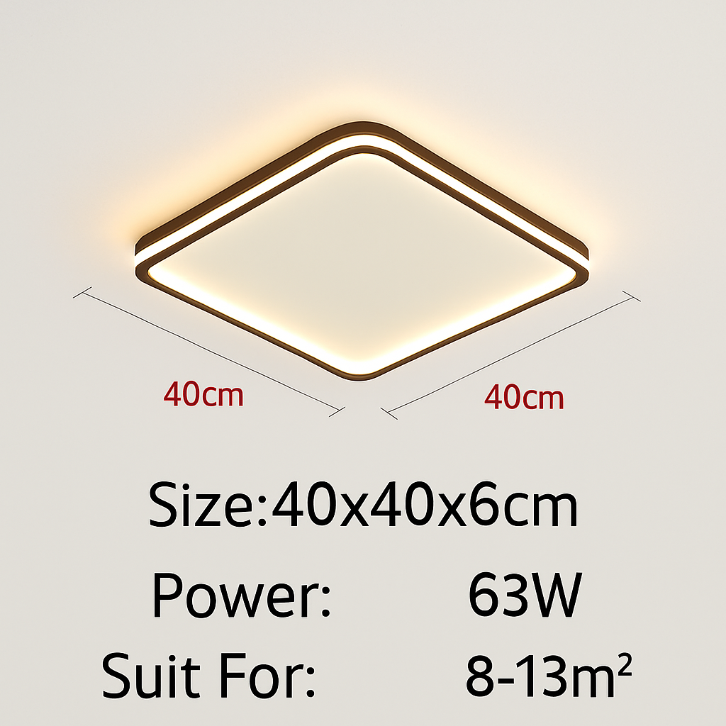Plafonnier led ultra-mince design moderne intensité réglable luminaire décoratif Suzanne Voûte - Esprit Contemporain & Décor Élégant