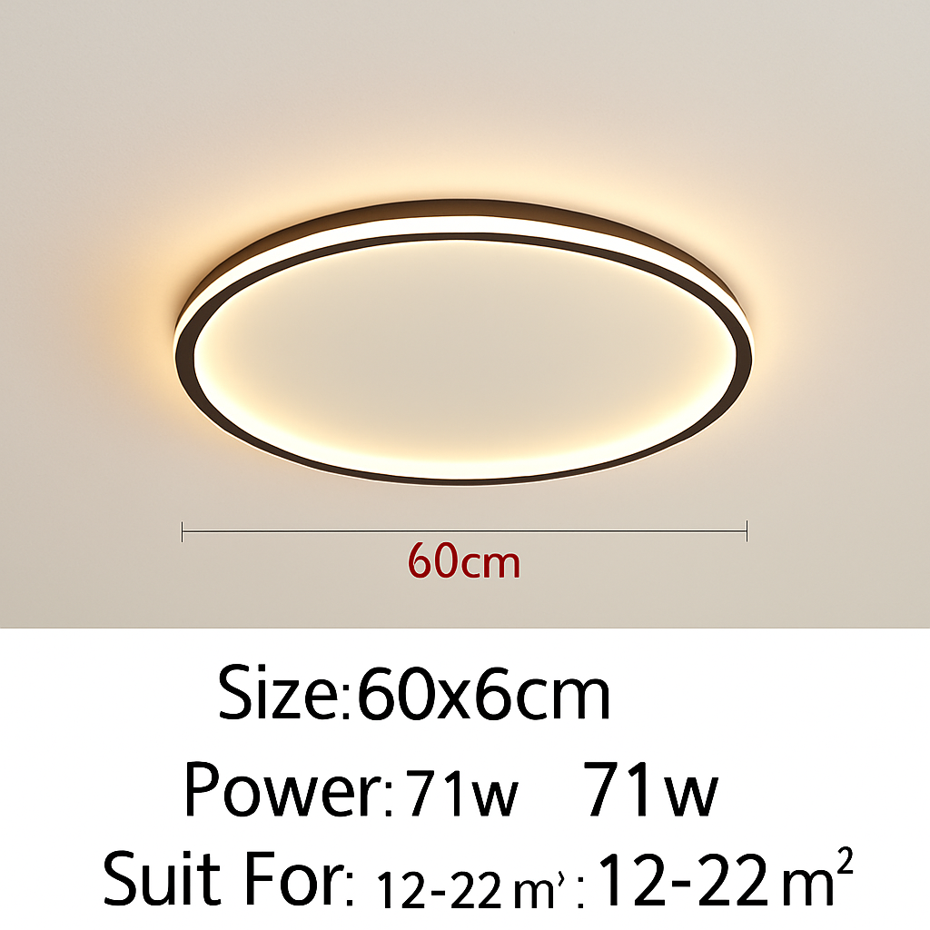 Plafonnier led ultra-mince design moderne intensité réglable luminaire décoratif Suzanne Voûte - Esprit Contemporain & Décor Élégant