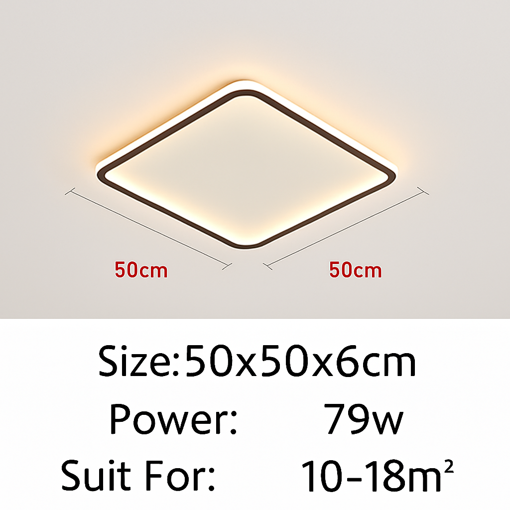 Plafonnier led ultra-mince design moderne intensité réglable luminaire décoratif Suzanne Voûte - Esprit Contemporain & Décor Élégant