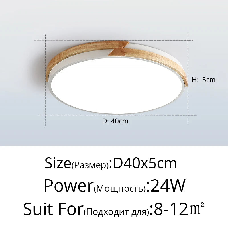 Plafonnier — LED ultra-mince design nordique décoratif encastré