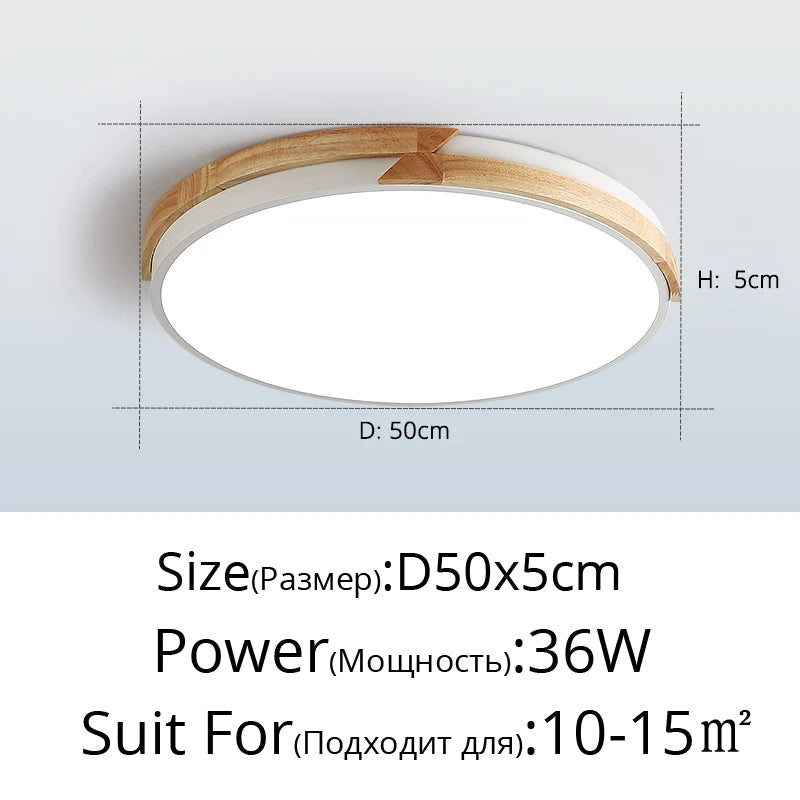 Plafonnier — LED ultra-mince design nordique décoratif encastré