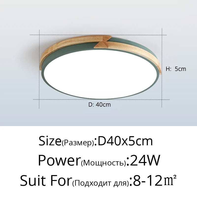 Plafonnier — LED ultra-mince design nordique décoratif encastré