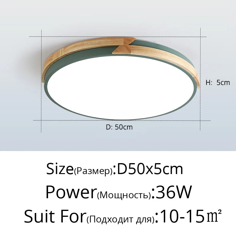 Plafonnier — LED ultra-mince design nordique décoratif encastré